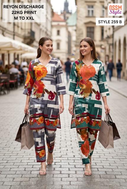 Ossm style 259 B coord set factory direct wholesale clothing india